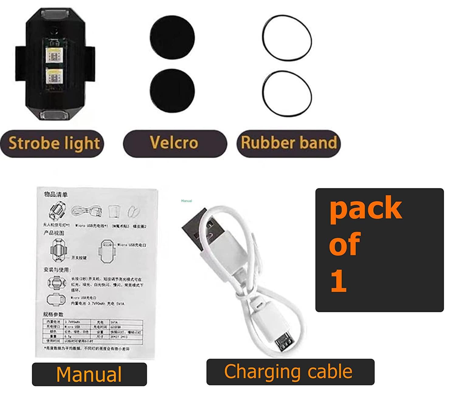 7 Colors LED With 3 Flashing/ Helmet Exterior Night Kit For Drone Flashing, Bike Bicycle