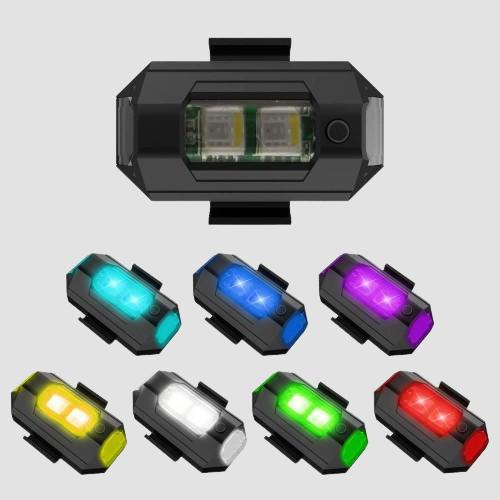 7 Colors LED With 3 Flashing/ Helmet Exterior Night  Kit For Drone Flashing, Bike Bicycle