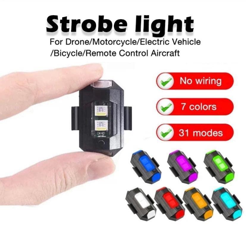 7 Colors LED With 3 Flashing/ Helmet Exterior Night  Kit For Drone Flashing, Bike Bicycle